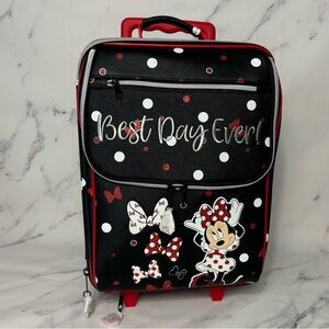 BNWT Disney Minnie Mouse “Best Day Ever” Girl’s Carry-on Luggage